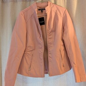 Baccini Soft Pink Faux Leather Jacket